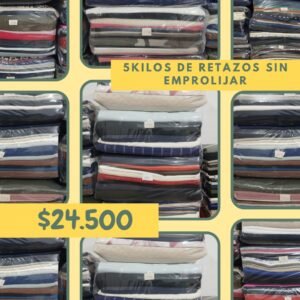 Retazos sin emprolijar x 5 kilos (LEER DESCRIPCION)