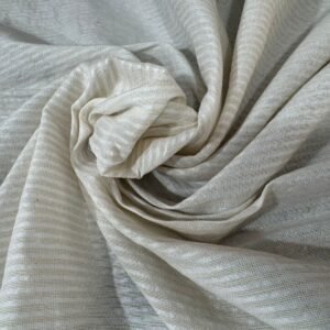 Tusor 3m de ancho Mil rayas blanco