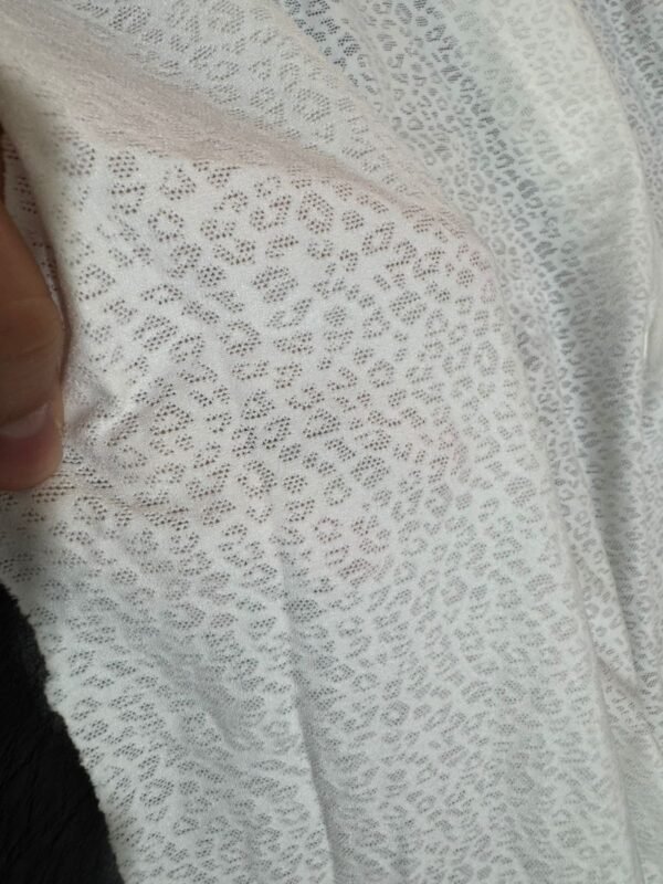 jersey labrado elastizado blanco - Imagen 3
