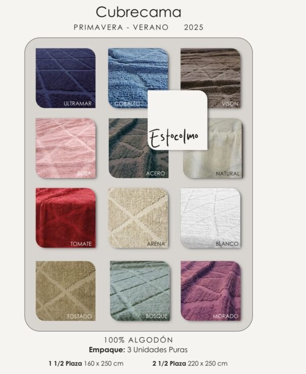 Cubre cama Palette listo para usar 1 plaza y media - vison