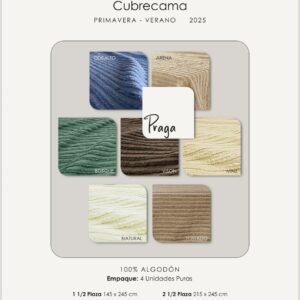 Cubre cama palette 1 plaza y media listo para usar- color tomate