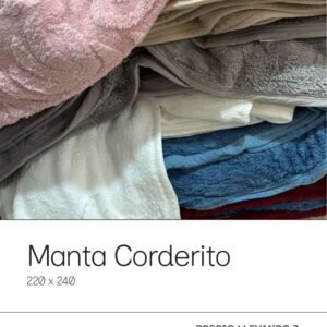 Manta Corderito x 3 Unidades