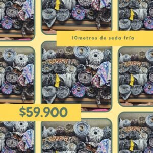 KIT EMPRENDEDOR N 10 - 10M DE SEDA FRIA ESTAMPADA (LEER DESCRIPCION)