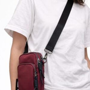 Phone Bag Bordo de nylon
