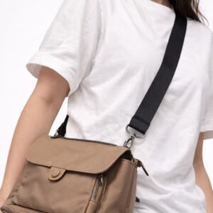 Shoulder Bag Nylon Beige