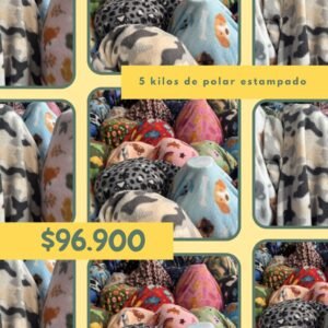 5KILOS DE POLAR ESTAMPADO - SOLO VENTA ONLINE - LEER DESCRIPCION